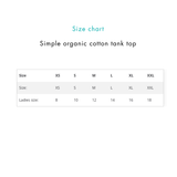 Women's Simple Organic Cotton Tank Top Grey